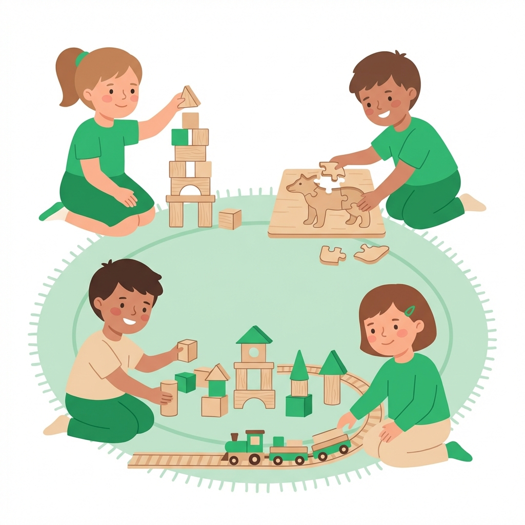 Trẻ em vui chơi học tập sáng tạo